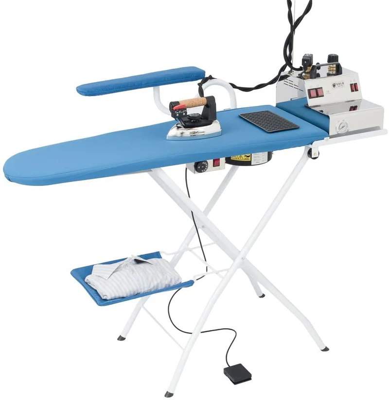 Asse da stiro professionale Modello AS03 aspirante e riscaldato con termostato Classe Energetica A++ Made in Italy Garanzia 5 anni