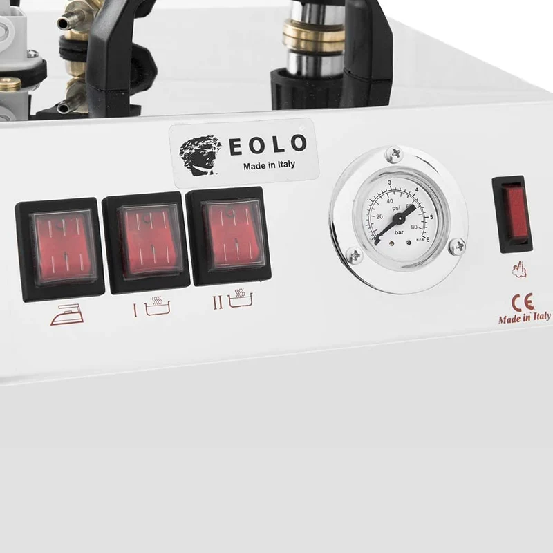 EOLO Sistema Stirante GV06 INOX Professionale con Caldaia in Rame a Risparmio Energetico Resistenza Esterna Anticalcare (5 L) Made in Italy Garanzia 5 Anni