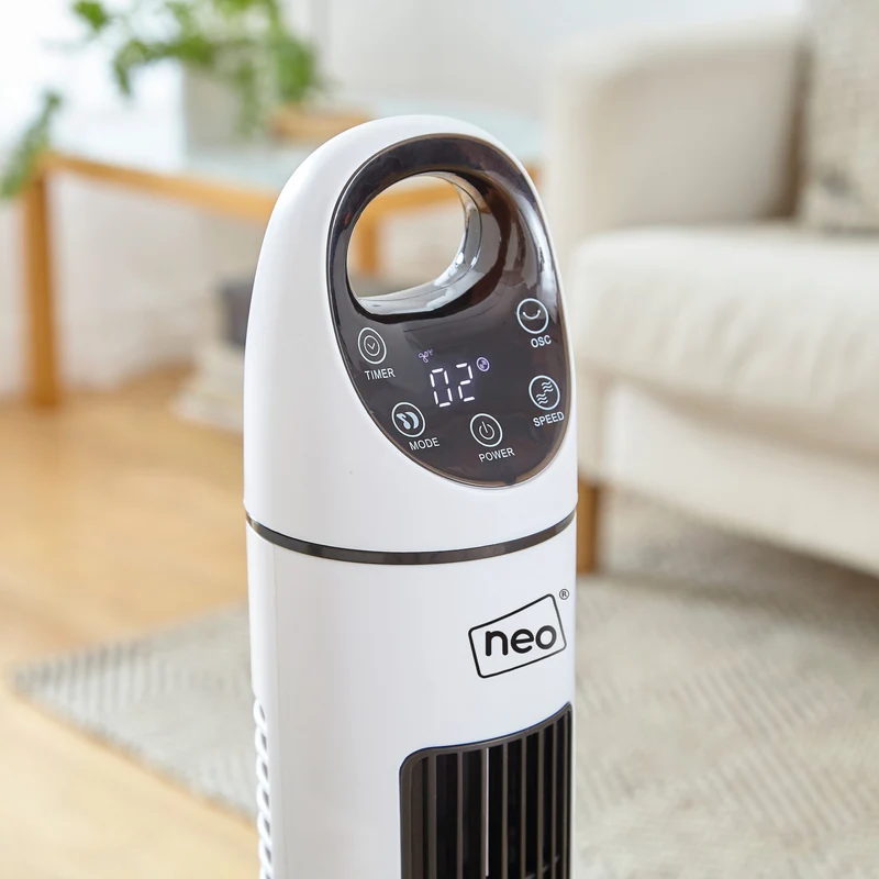Neo 33” Aroma Free Standing 3 Speed Fan - White