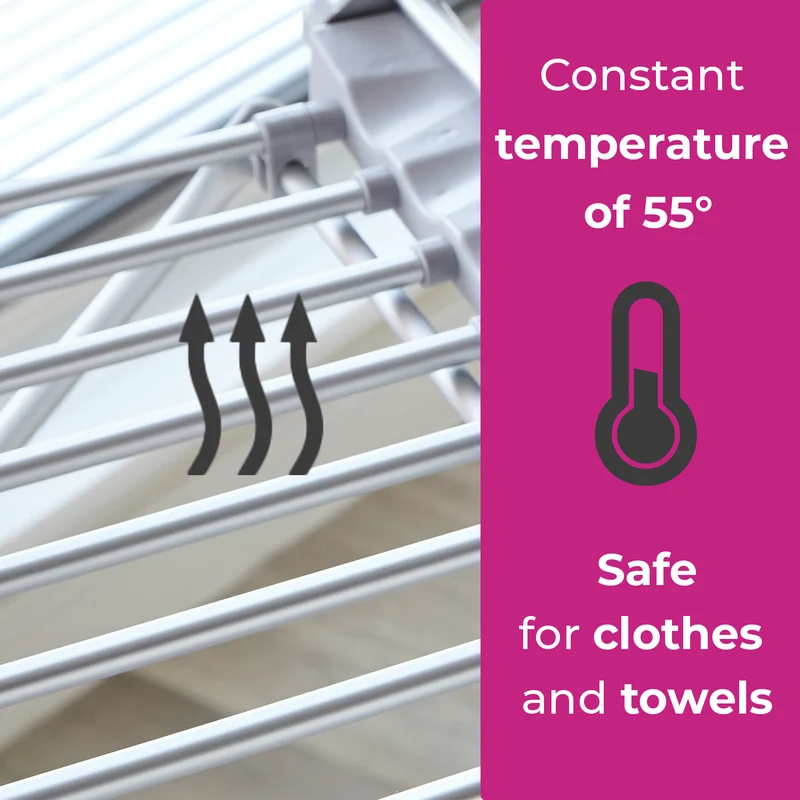 Neo Electric Heated Winged Airer Clothes Dryer Rack