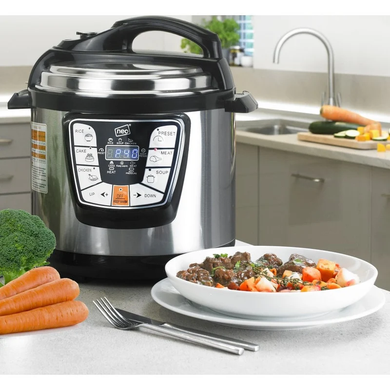 Neo Stainless Steel 6L 8 Function Multi Pressure Cooker