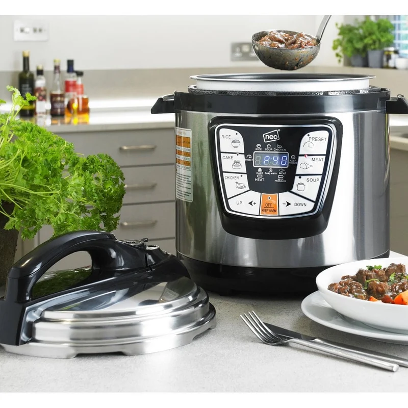 Neo Stainless Steel 6L 8 Function Multi Pressure Cooker