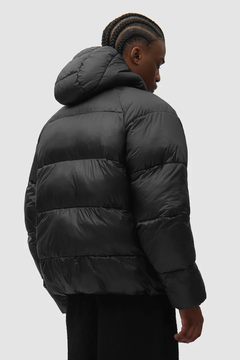 Arte Doudoune Ripstop Hooded Puffer Black