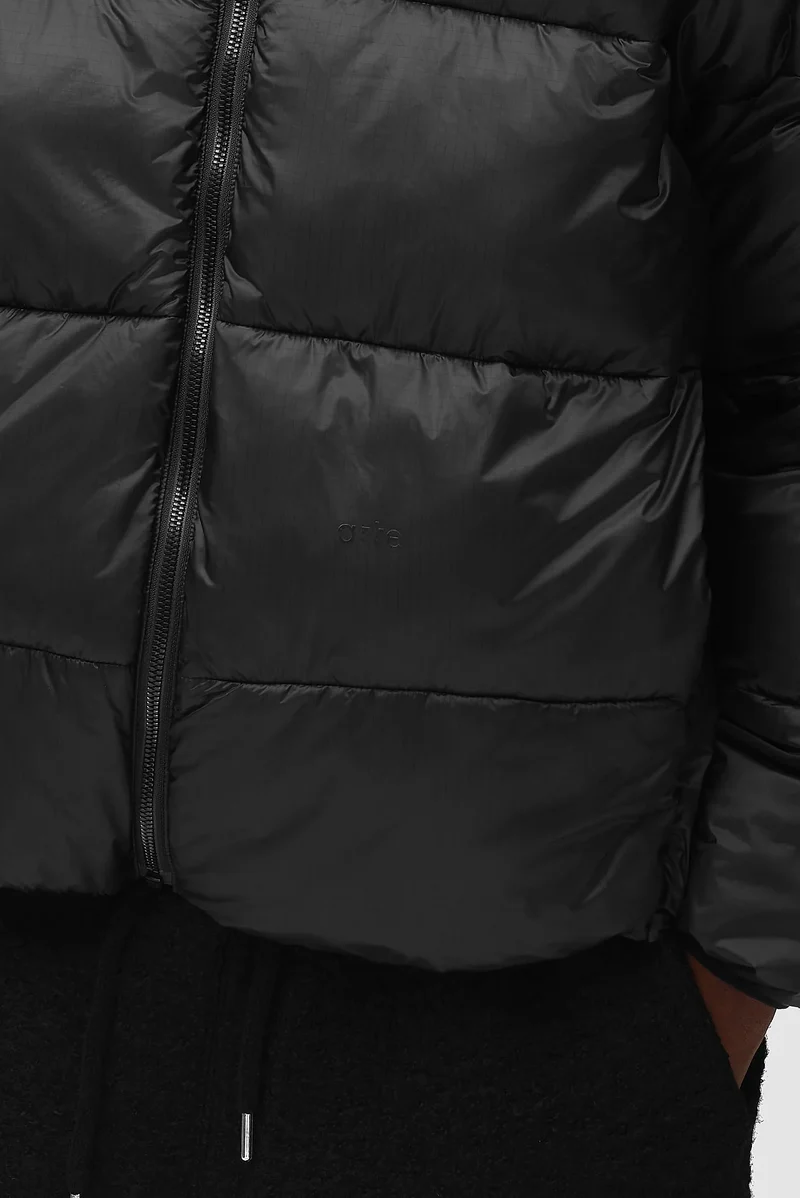 Arte Doudoune Ripstop Hooded Puffer Black