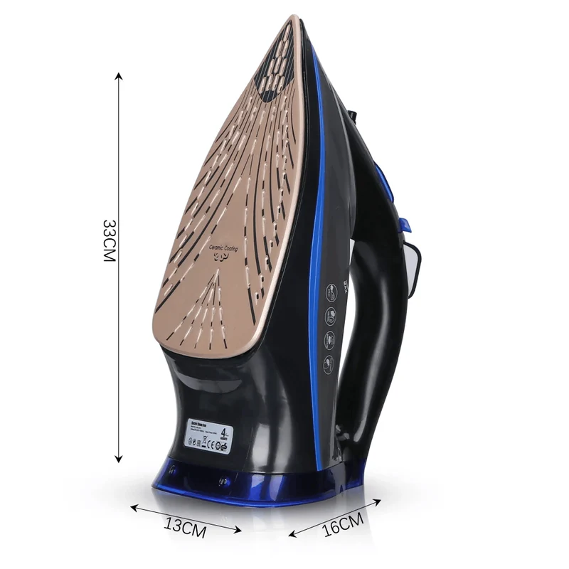 Fer à repasser vapeur puissant 2600W avec semelle céramique
