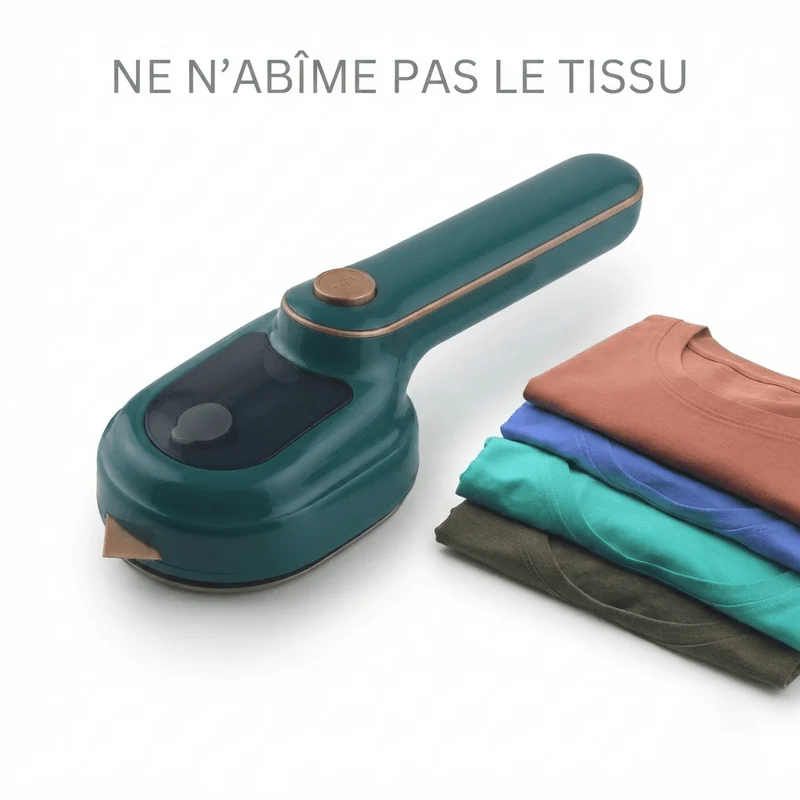 Défroisseur vapeur portable rotatif 180° - Compact et efficace