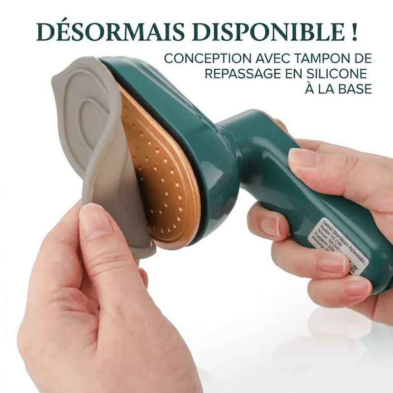 Défroisseur vapeur portable rotatif 180° - Compact et efficace