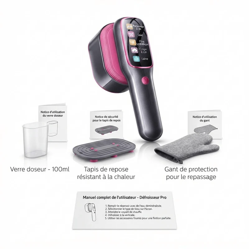 Défroisseur vapeur portable intelligent 5-en-1