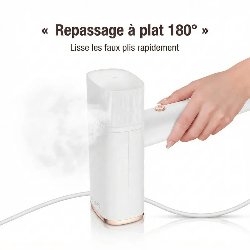 Défroisseur vapeur portable et fer à repasser compact 1000W