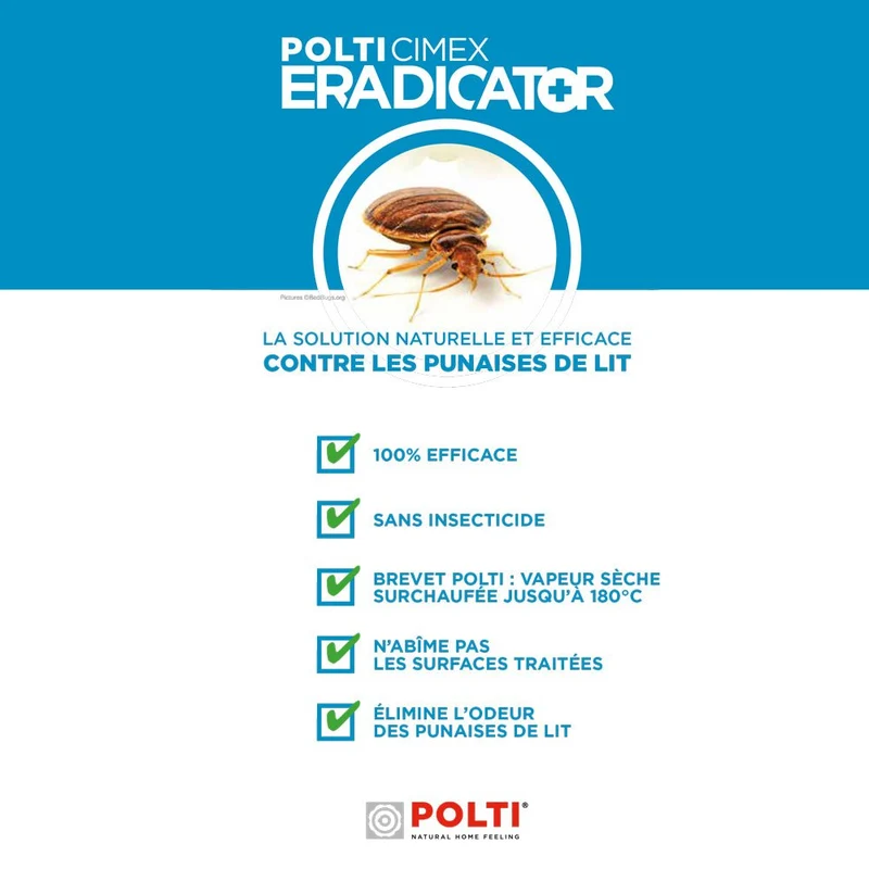 Nettoyeur Vapeur Punaise de lit CIMEX ERADICATOR® TurboSafe