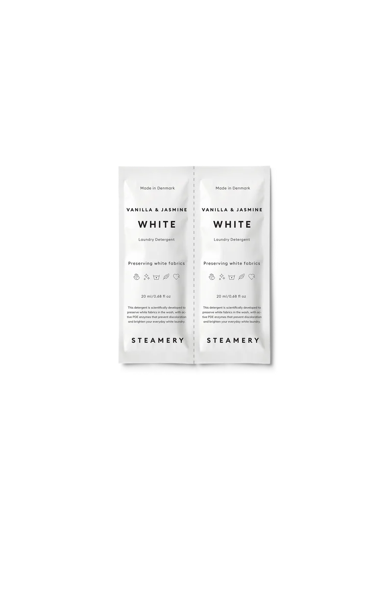 White Laundry Detergent Sachet