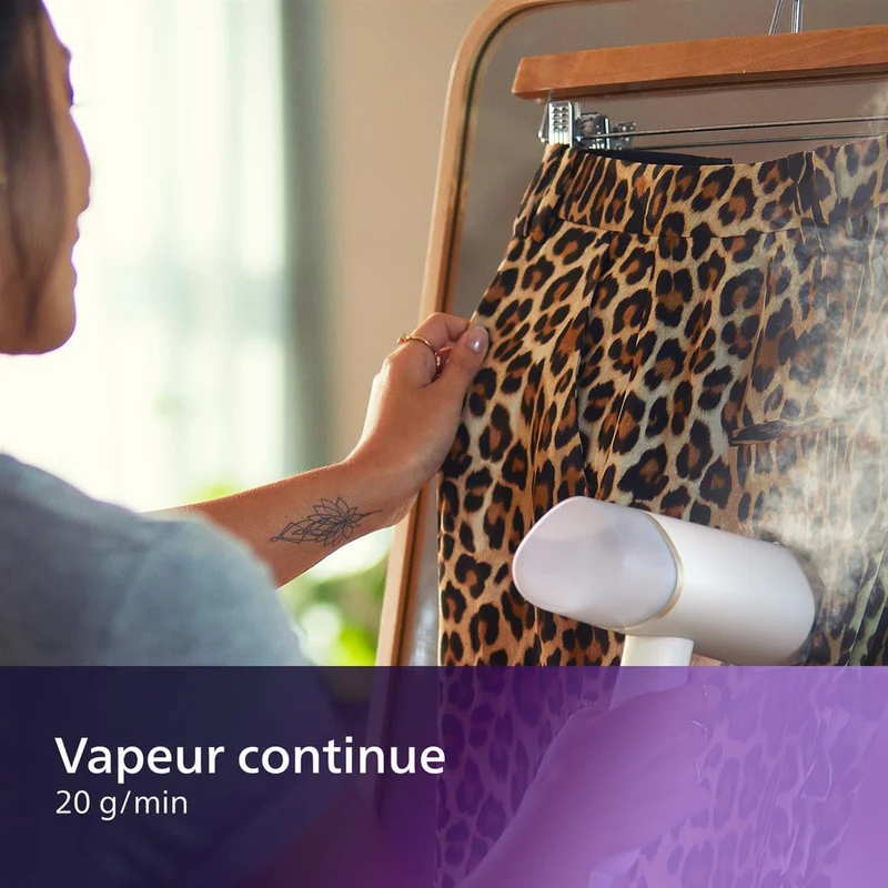 Défroisseur Vapeur à Main Compact - 1000W, Réservoir 120ml