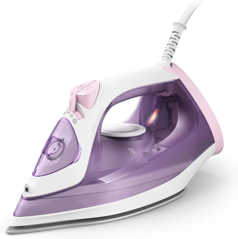Fer à Repasser Vapeur 2000W - Effet Pressing 140g & Semelle Céramique