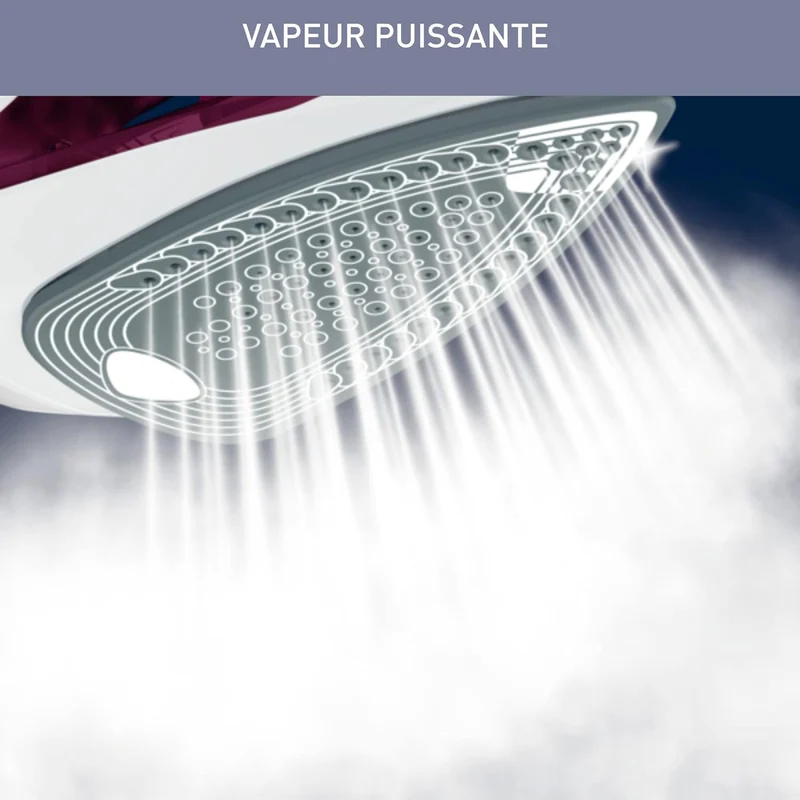 Fer à Repasser Vapeur Express - 2400W, Semelle Céramique & Défroissage Vertical