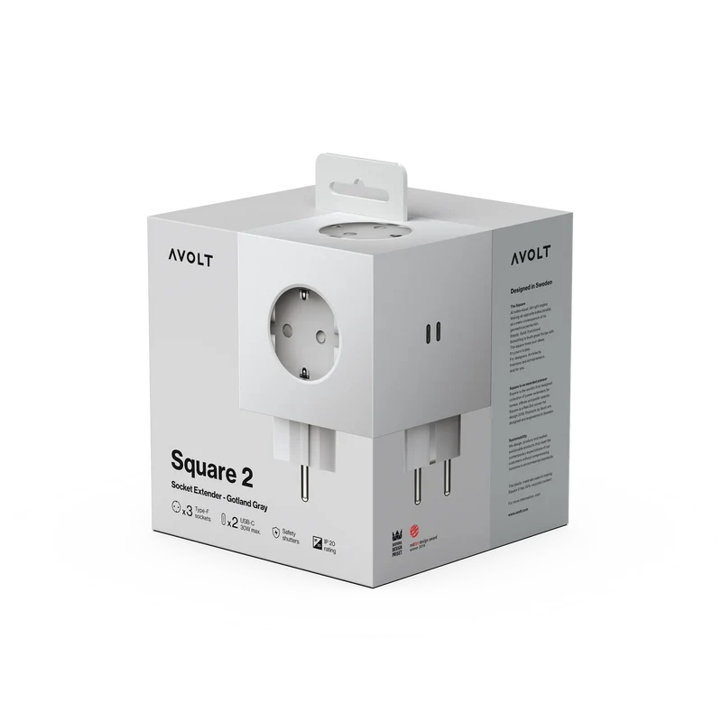 Multiprise grise avec USB-C