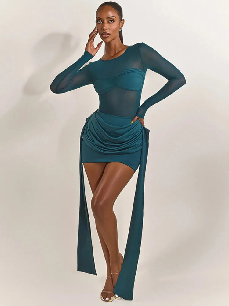 Robe bleu canard