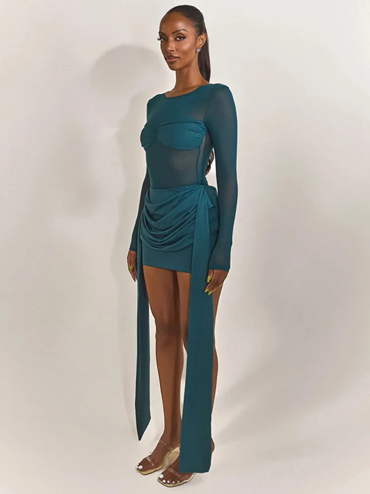 Robe bleu canard
