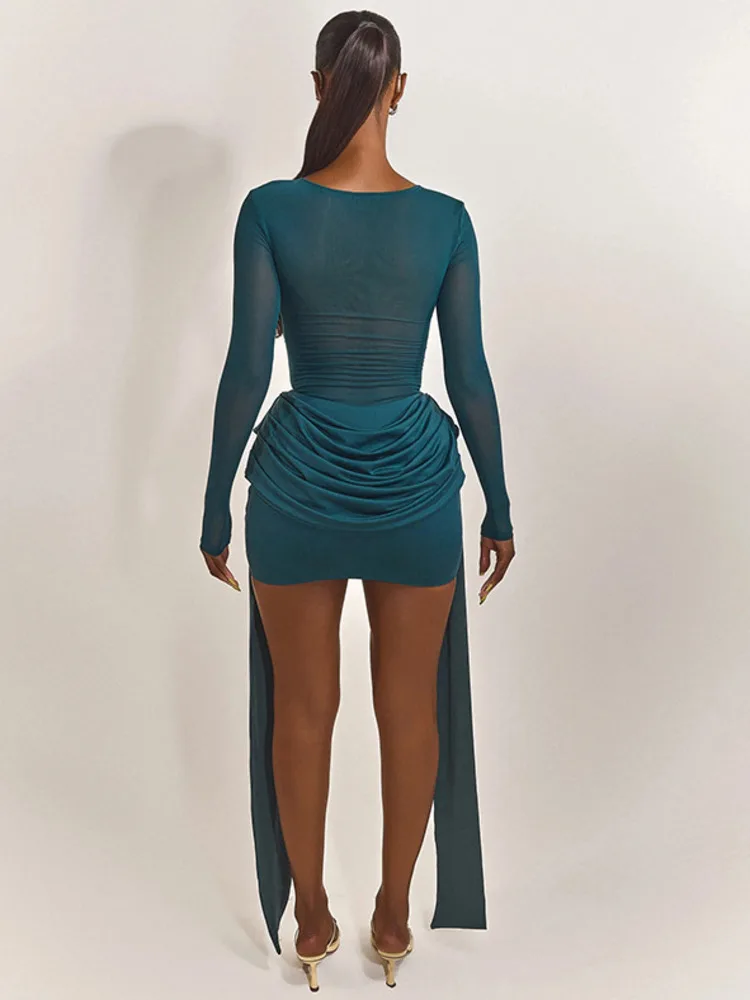 Robe bleu canard