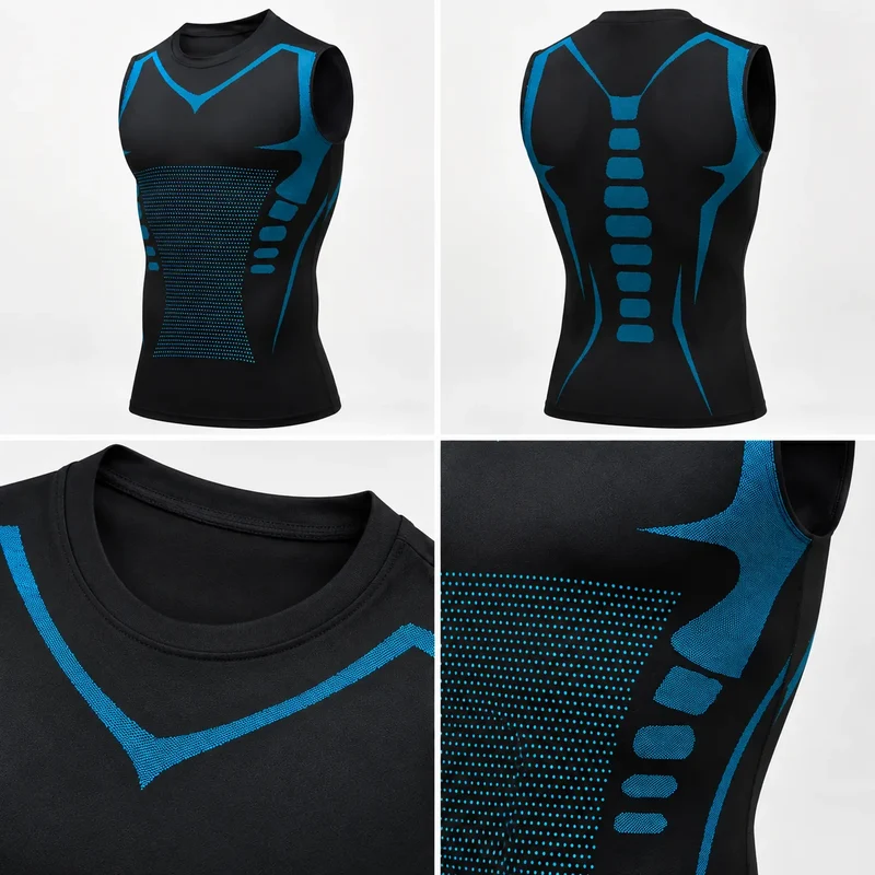 Débardeur Gainant VITA BOOST | T-shirt de compression sculptant, homme et femme