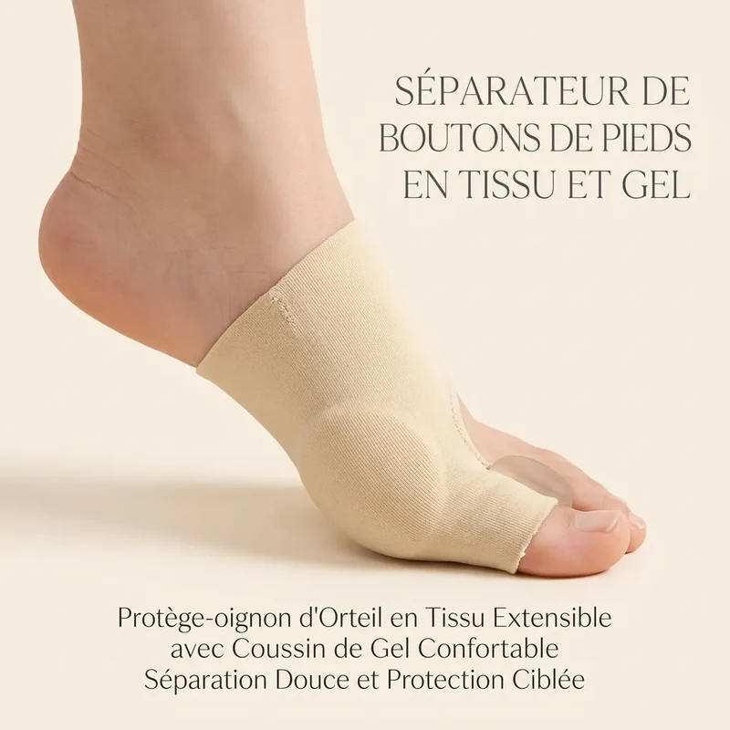 Correcteur d'Orteil ToeAlign | Protection hallux valgus avec coussinet gel, taille unique