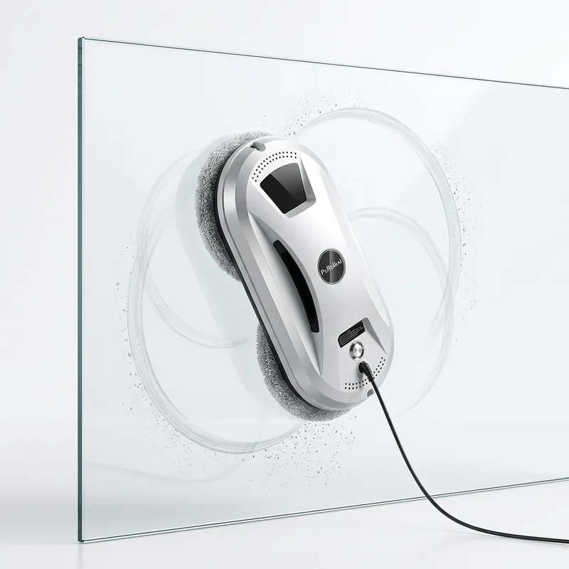Robot Lave Vitres PRK-N361 | Aspiration 5600 Pa, télécommande et protection anti-coupure