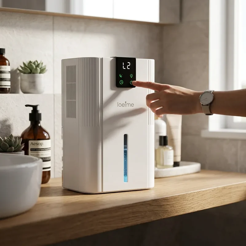 Déshumidificateur d'Air LOEFME | 750 ML/jour, réservoir 2,8 L, écran LED
