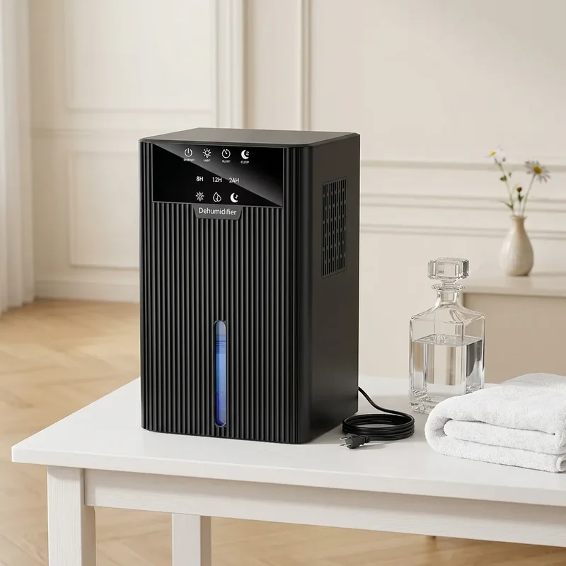 Déshumidificateur Électrique | Absorbeur d'humidité portable, réservoir 1500 ML, arrêt automatique