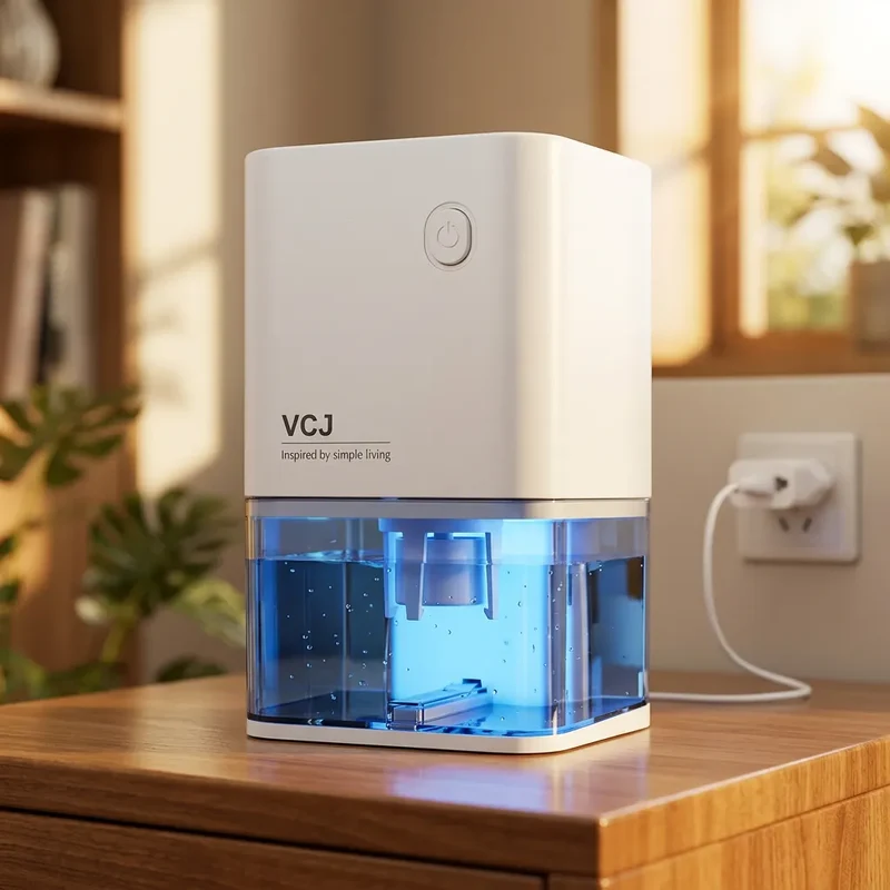 Déshumidificateur Électrique Sécaria | Absorbeur d'humidité silencieux pour chambre, bureau et maison