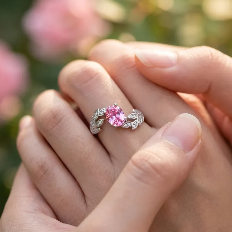 Bague Éclat S925 | Bague pour femme en argent sterling sertie de zircons, taille ajustable
