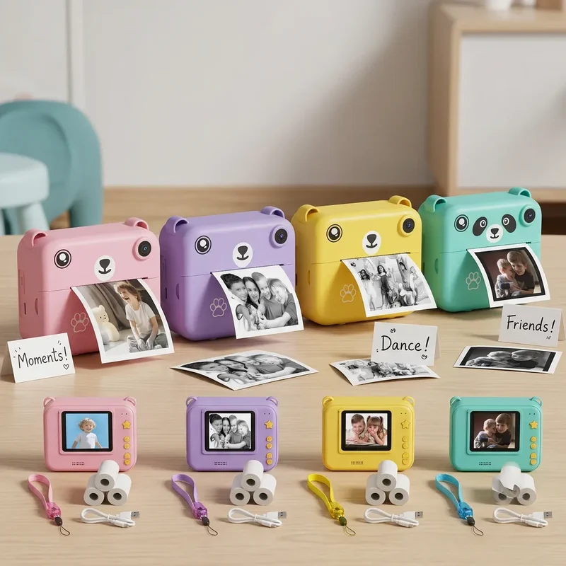 Appareil Photo Enfant Snapio Mini | imprimante photo portable, objectif rotatif 180°