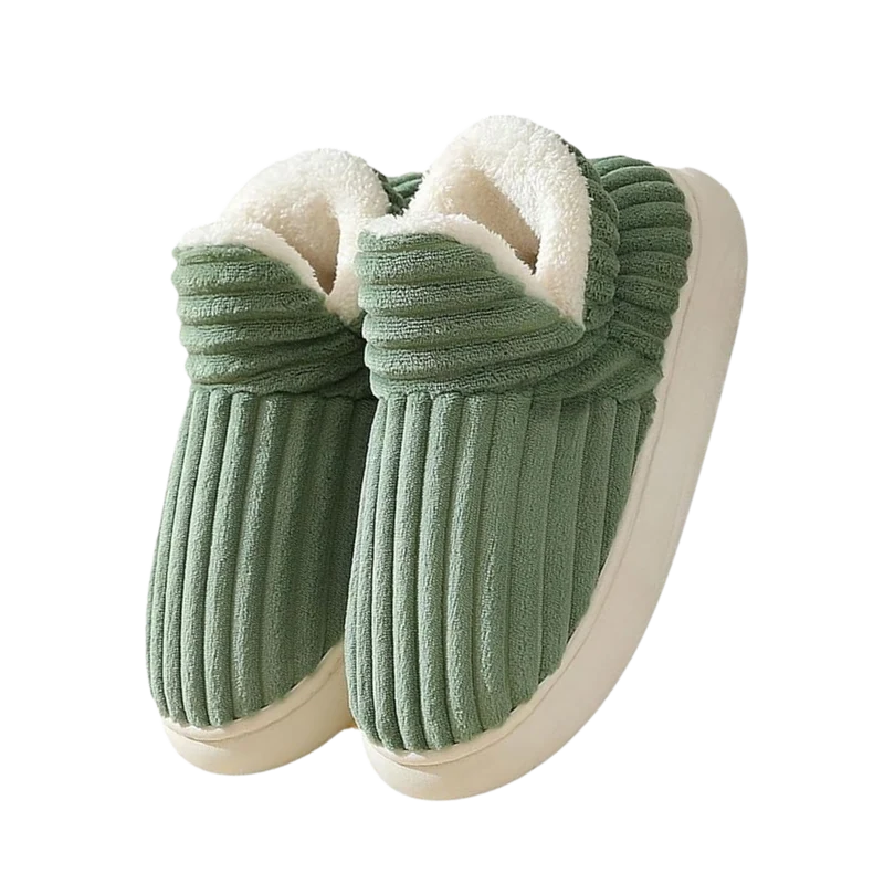 pantoufles d'intérieur douillettes en peluche moelleuse