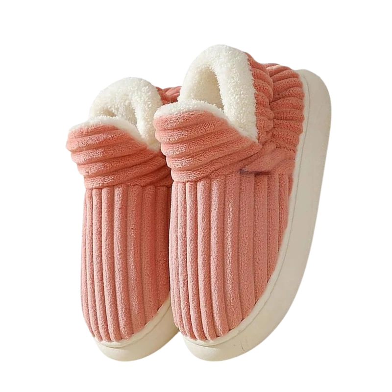 pantoufles d'intérieur douillettes en peluche moelleuse
