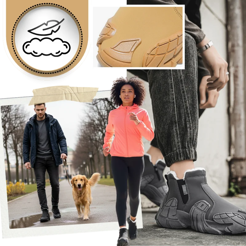 Bottines imperméables élégantes pour hommes