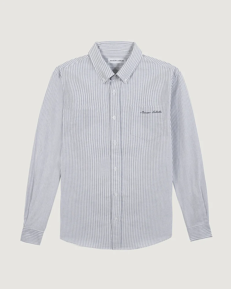 Maison Labiche Chemise Bonne Graine Oxford Brush Blue