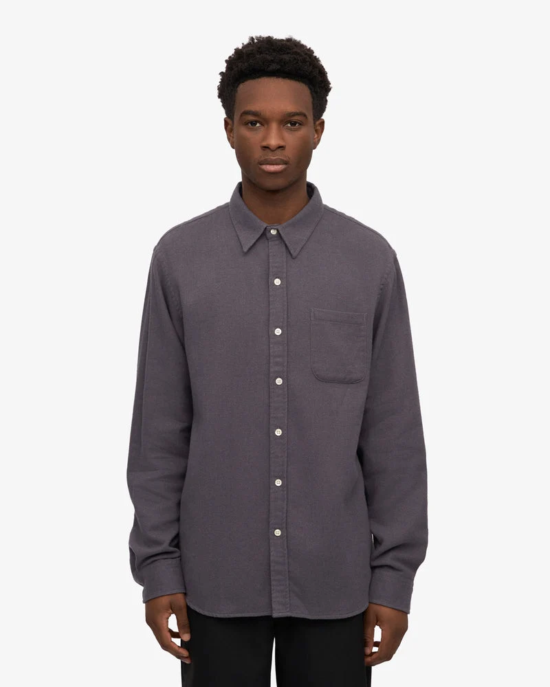 Colorful Standard Chemise Flannel Organic Lava Grey