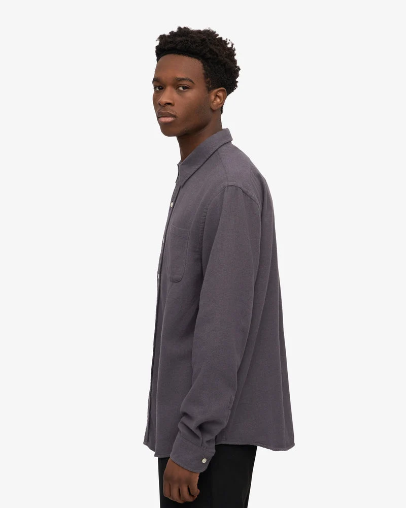 Colorful Standard Chemise Flannel Organic Lava Grey