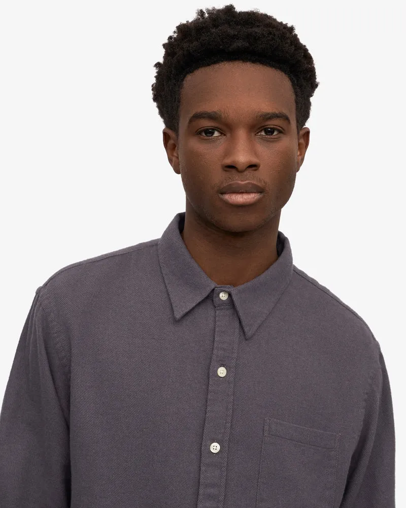 Colorful Standard Chemise Flannel Organic Lava Grey