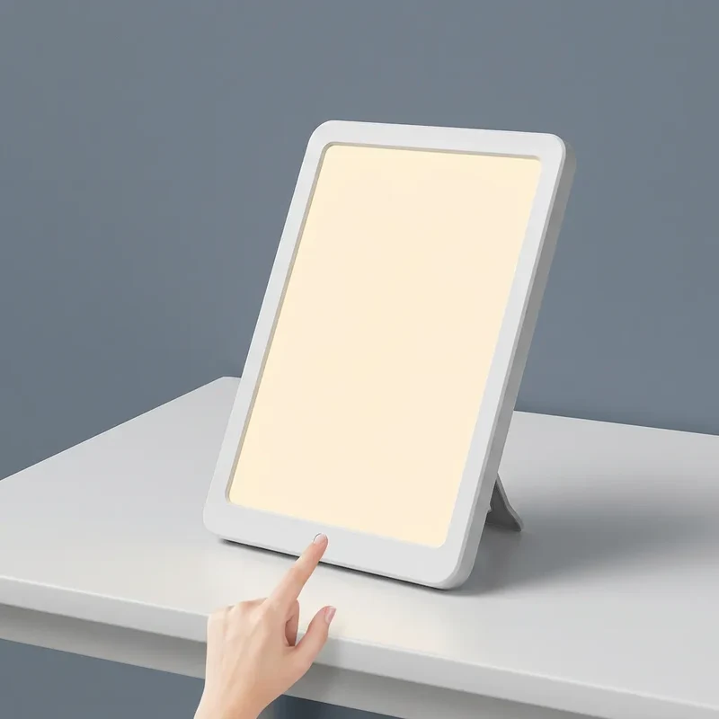 Lampe de Luminothérapie Soléa | Lampe LED portable 10 000 lux, 5 niveaux de luminosité et fonction mémoire