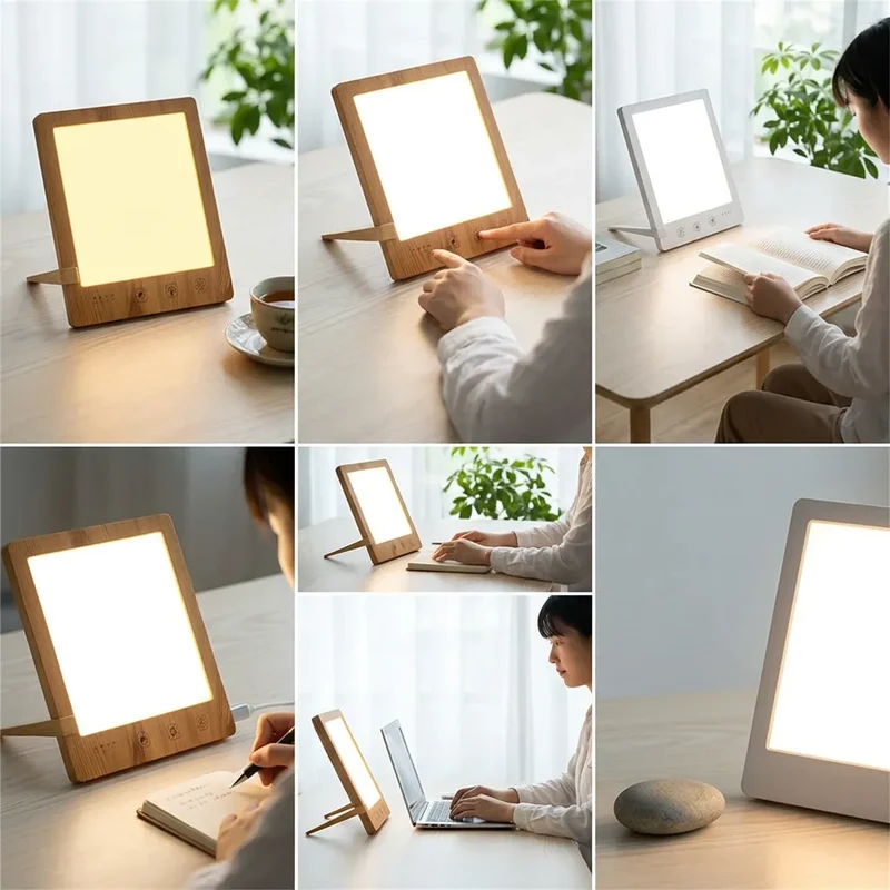 Lampe de Luminothérapie Soléa | Lampe LED 10 000 lux, 3 couleurs de lumière et luminosité réglable