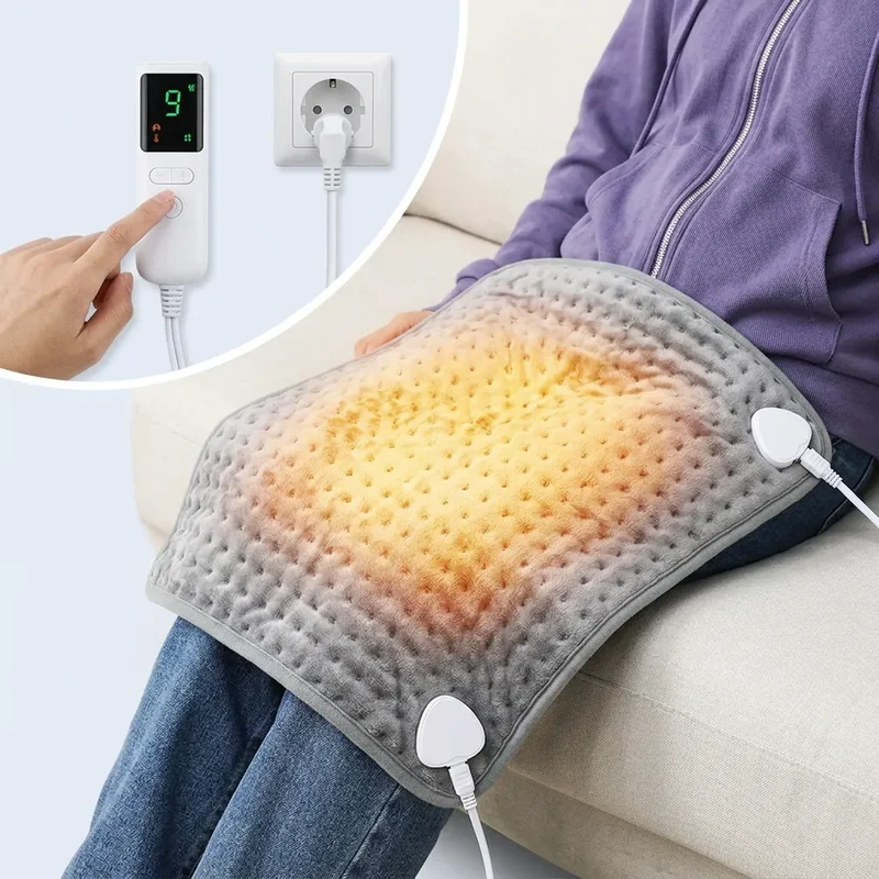 Coussin Chauffant Cocoona | Coussin électrique doux 9 niveaux avec minuterie, 30 × 59 cm