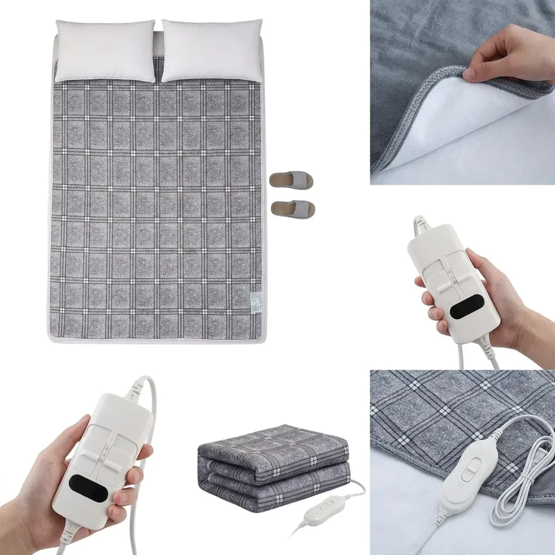Couverture Chauffante Cocoona | Chauffe-lit électrique double à thermostat automatique, 220 V