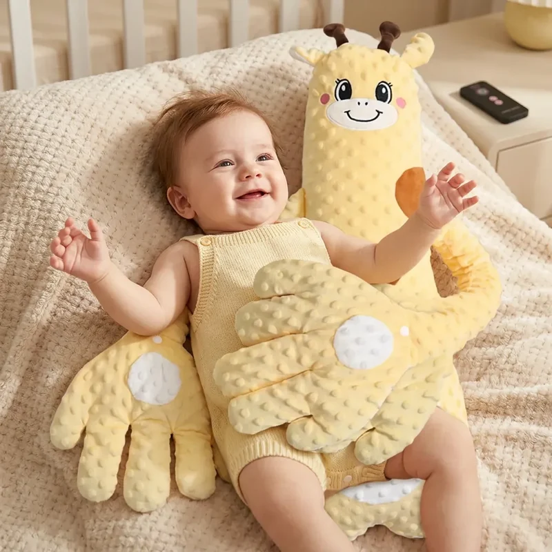 Doudou pour Bébé Câlin | Coussin de tapotement apaisant à télécommande, 3 modes réglables