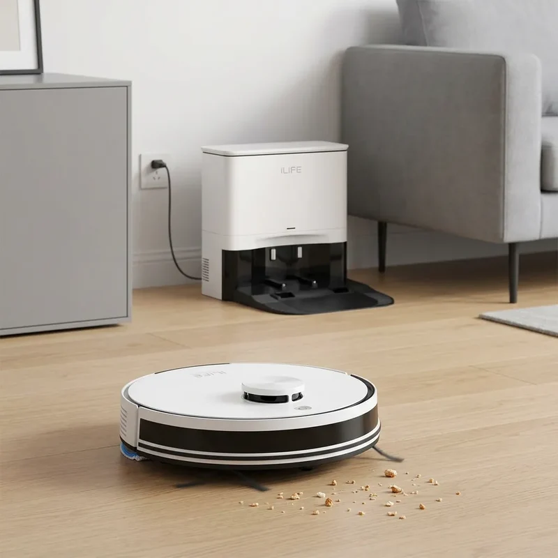 Robot Aspirateur | Aspirateur laveur 5000 Pa à navigation et contrôle par application