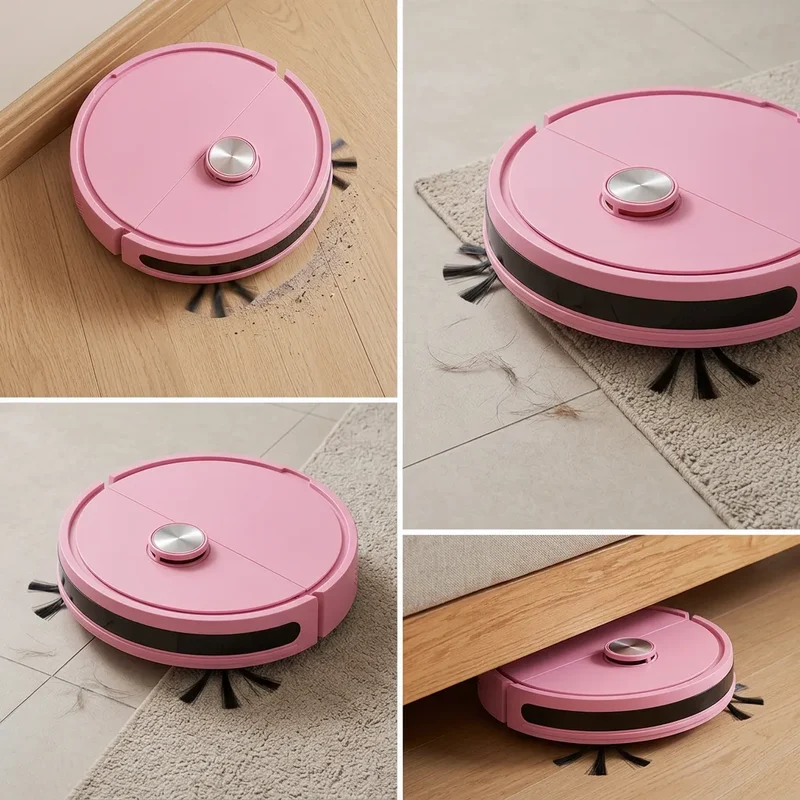 Mini Robot Aspirateur Laveur 3-en-1 | Aspirateur laveur compact automatique pour maison et voiture