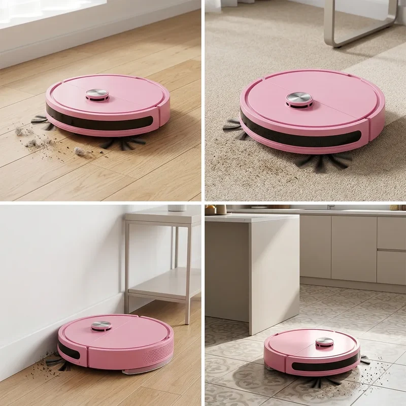 Mini Robot Aspirateur Laveur 3-en-1 | Aspirateur laveur compact automatique pour maison et voiture