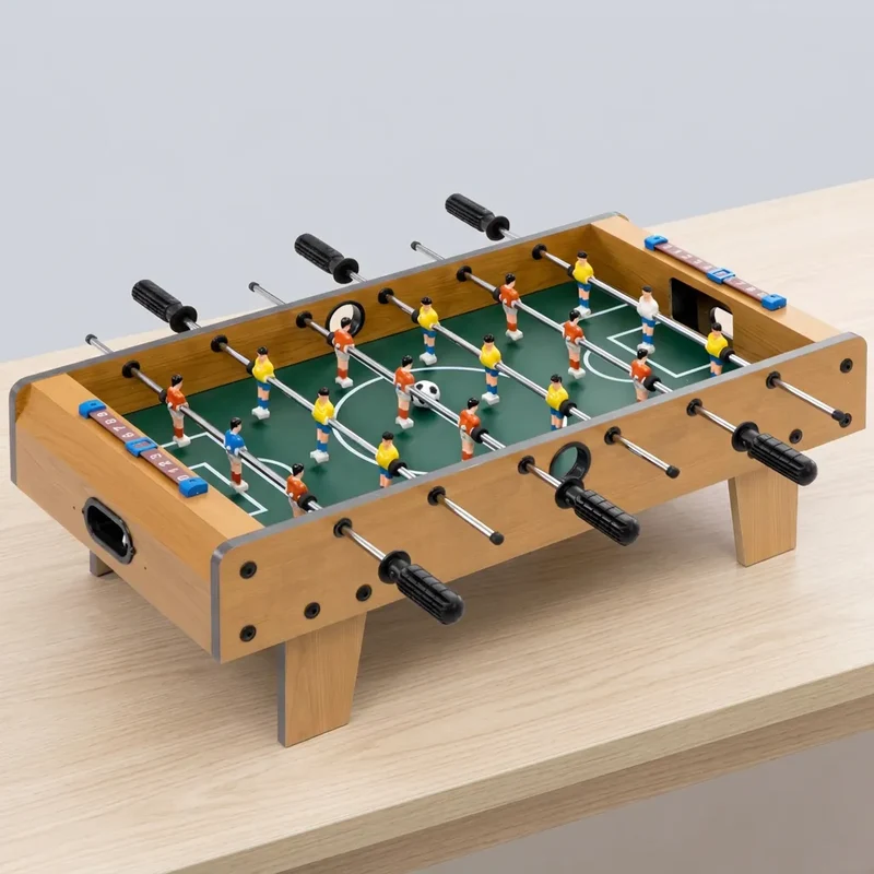 Table de Baby-Foot HOMCOM | Baby-foot de table compact 69 cm pour enfants dès 6 ans