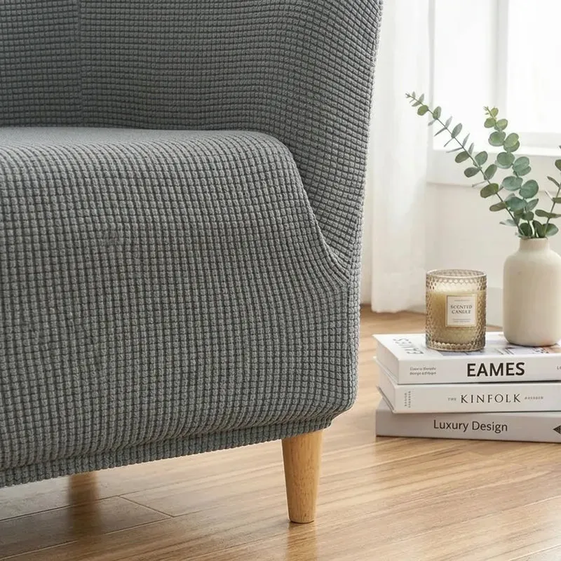Housse de Fauteuil Velino | Housse pour fauteuil crapaud extensible antidérapante