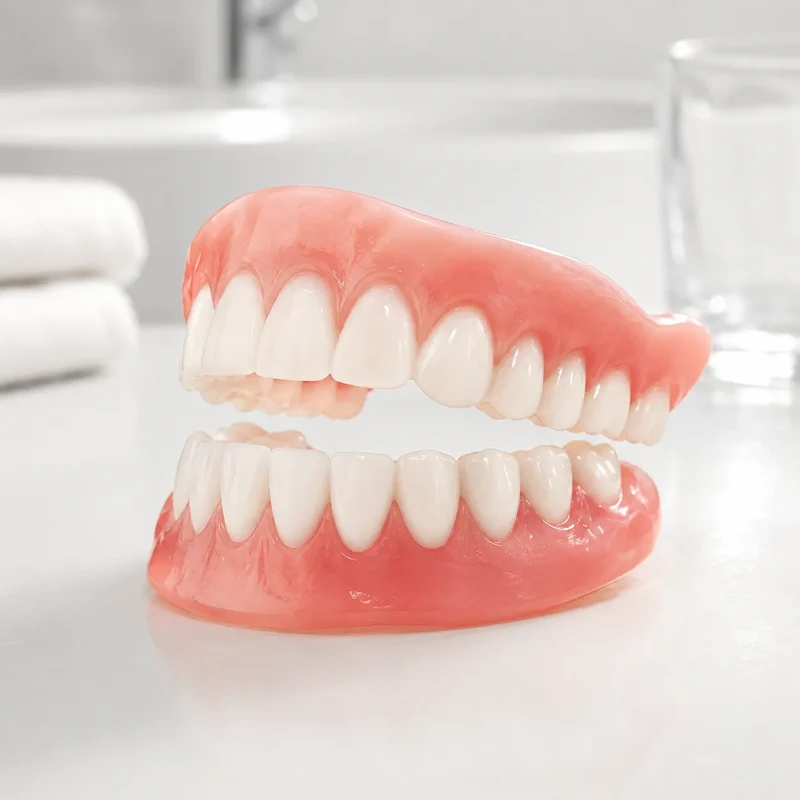 SmileForm | Prothese Dentaire Amovible Complète – Dentier en Silicone Haut et Bas