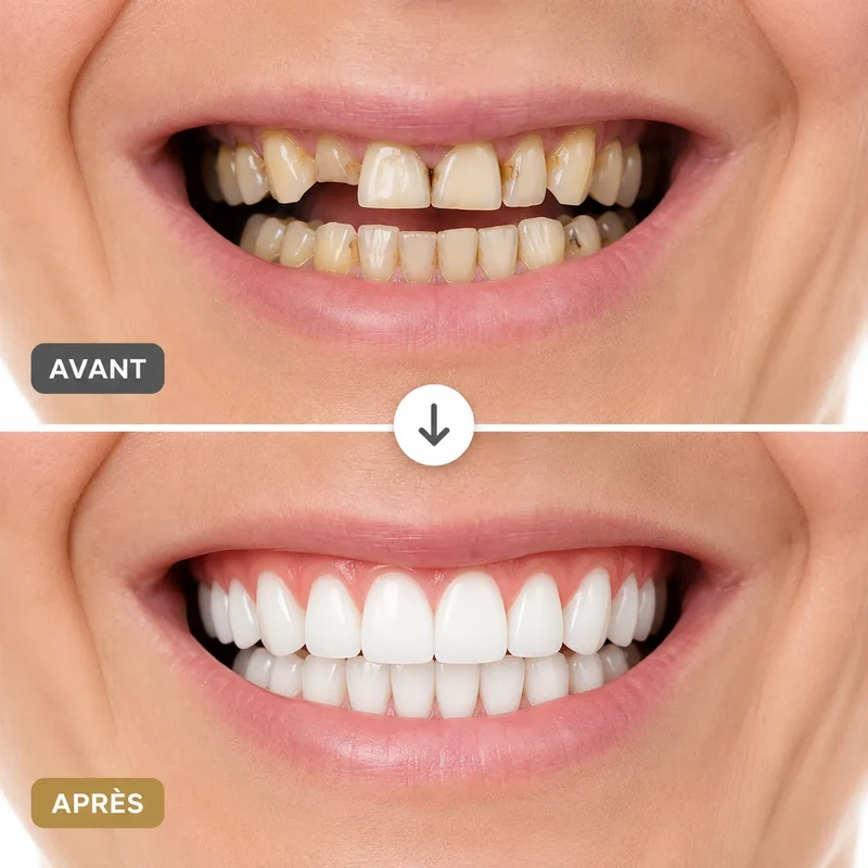 SmileForm | Prothese Dentaire Amovible Complète – Dentier en Silicone Haut et Bas