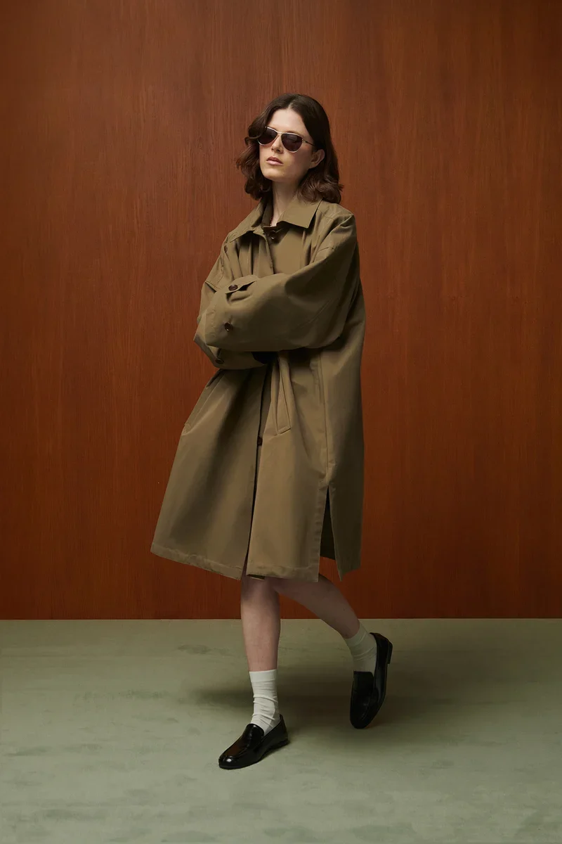 Bellepiece Trench John Oversize Kaki